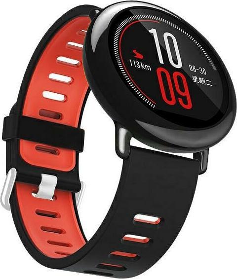 Actual product image Beline pasek Watch 22mm Double Colour Silicone czarno-czerwony black/red box