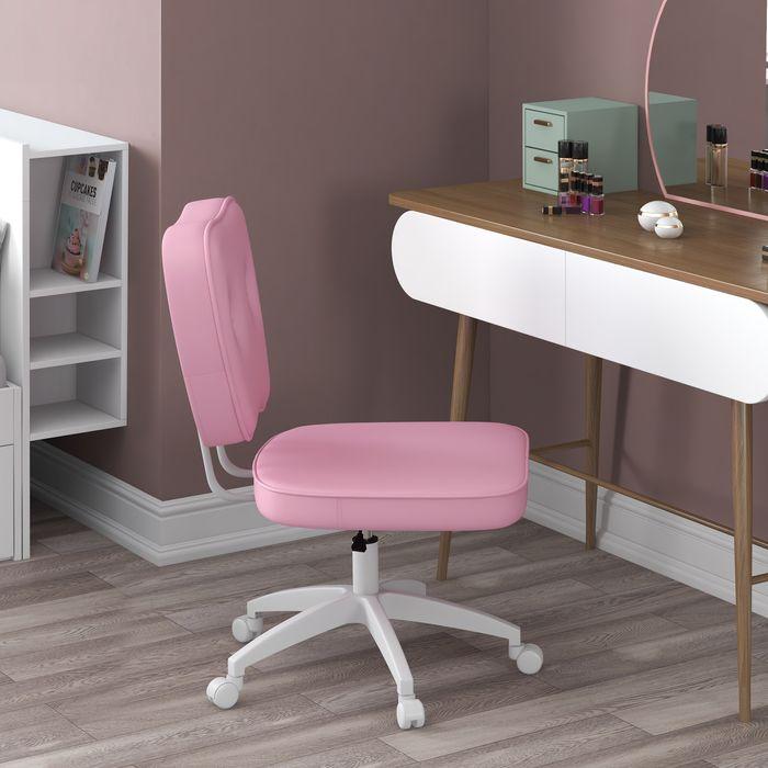 Produktbild Swisshandel24 Bürostuhl, bis 120kg, Kunstleder, Rosa
