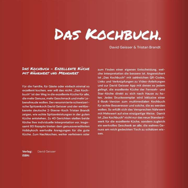 Image du produit Das Kochbuch (Allemand, Geisser David, Ambord Beat, 2024)