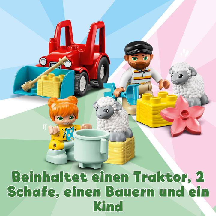 Actual product image LEGO Tractor and animal care (10950)