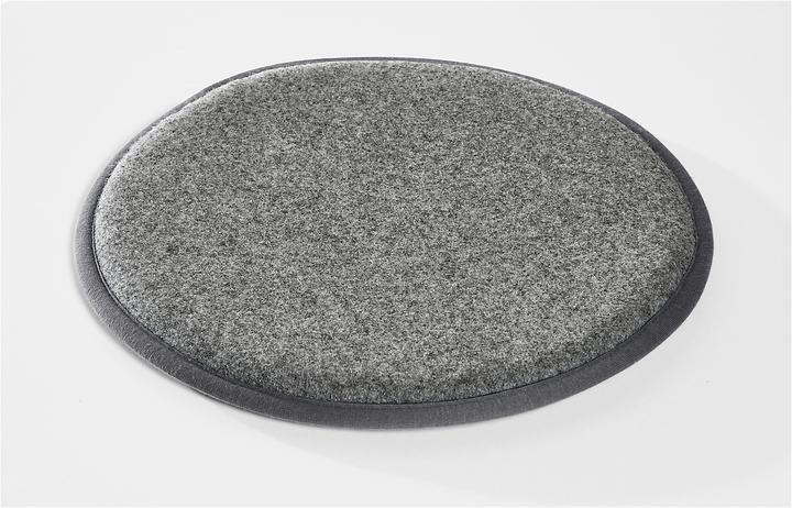 Produktbild Interstuhl Sitzkissen f. Hocker UPis1, Ø 320 mm, rutschhemmende Unterseite, Schurwolle/PA, hellgr...