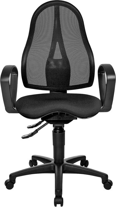 Produktbild Schäfer Shop Bürostuhl BALANCE 400 NET, Permanentkontakt, mit Armlehnen, Fitness-Orthositz