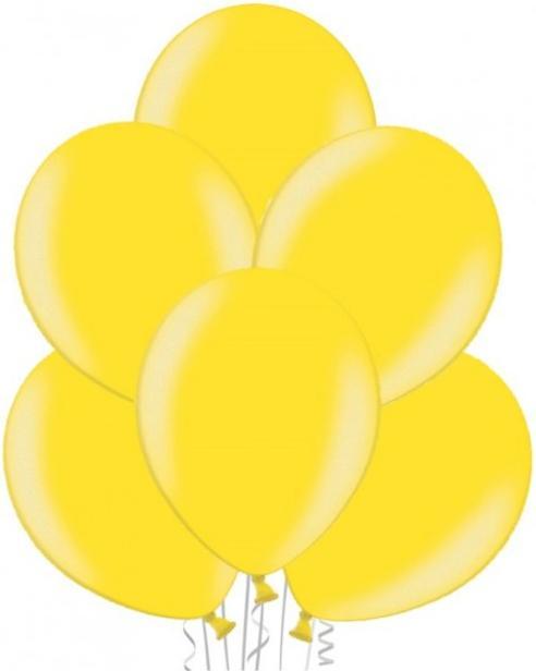 Actual product image Belbal Eco Metallic Balloons Citrus Yellow 25 Pieces