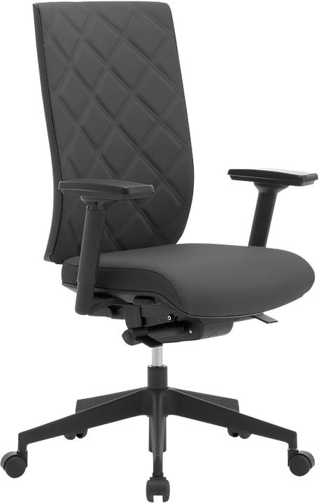 Image du produit Leyform Chaise de bureau WIKI, avec accoudoirs, dossier résille ou tissu, choix de 2 croisements de pieds