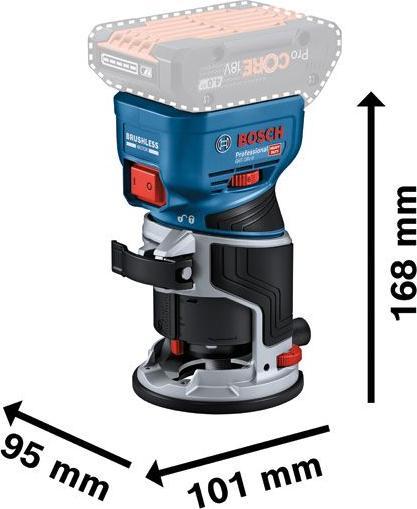 Productafbeelding Bosch Professional Kantenfrees GKF 18V-8 Professional solo, 18Volt (blauw/zwart, zonder accu en lader)