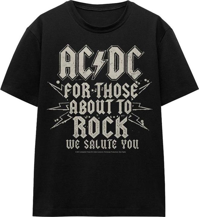 Actual product image AC/DC Unisex Adult Salute T-Shirt (S)
