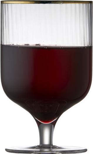 Image du produit Lyngby 30 cl - Verre - Transparent/guldkant (30 cl, 4 Verres, Set de verres à vin)