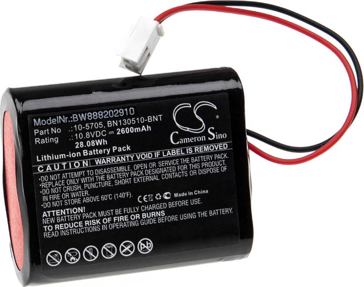 XCell Medical technology battery as a replacement for Bionet 10-5705, BN130510-BNT - 2600mAh, 10.8V (10.80 V, 2600 mAh)