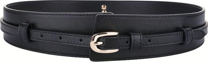 Actual product image Only-Bags.Store Stylish wide belt made from genuine faux leather - versatile for casual, formal and