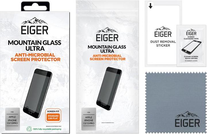 Actual product image Eiger Mountain Glass Ultra (1 Piece, Apple iPhone 13, Apple iPhone 14, Apple iPhone 13 Pro)
