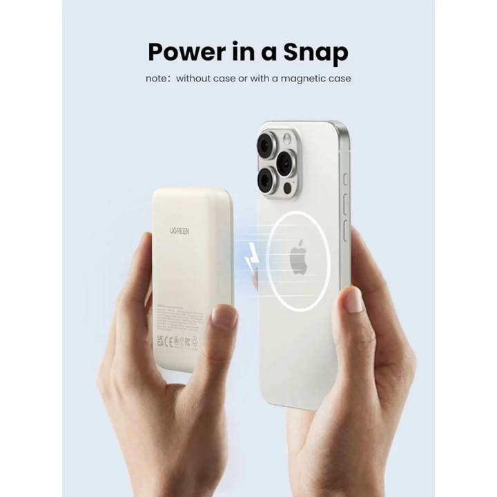 Produktbild Ugreen Mini Powerbank Wireless with MagSafe (10000 mAh, 20 W, 37 Wh)