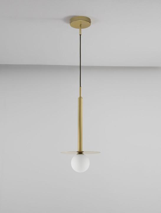 Actual product image Nova Luce PIELO pendant light G9 gold 150x22cm dimmable 9043311
