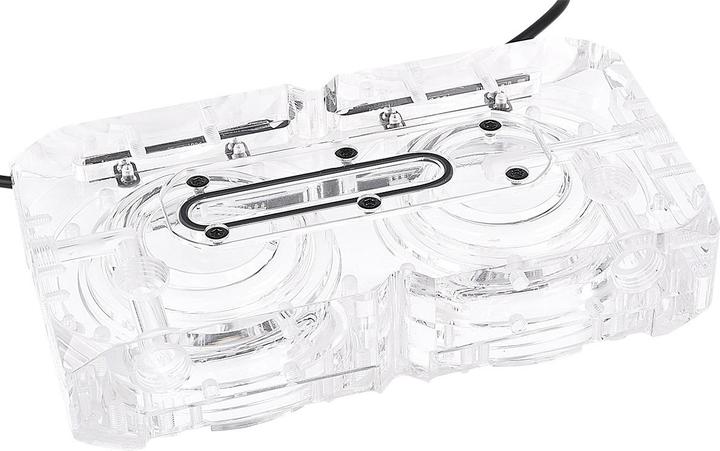 Actual product image Alphacool Ice Sheet D5 Dual Acrylic Attachment