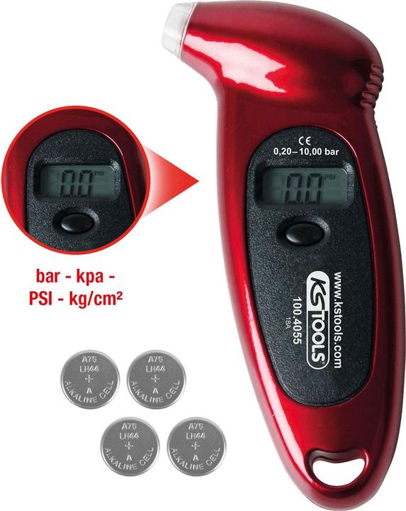 Actual product image KS Tools Digital tire pressure gauge