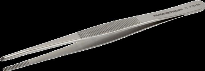 Actual product image Irimo All-purpose tweezers made of stainless steel, type 475 with ribbed handles and bevelled, strong