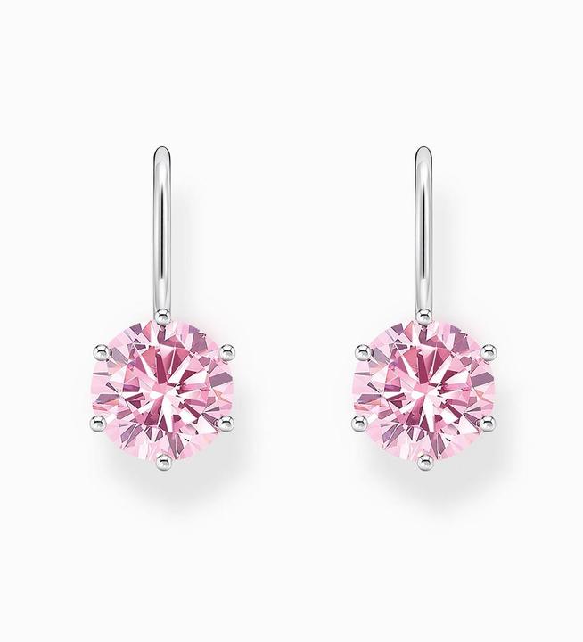 Immagine prodotto Thomas Sabo Orecchini con grandi zirconi rosa in argento (Argento 925)