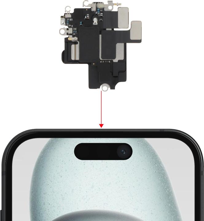 Actual product image Clappio Internal speaker spare part (iPhone 15)