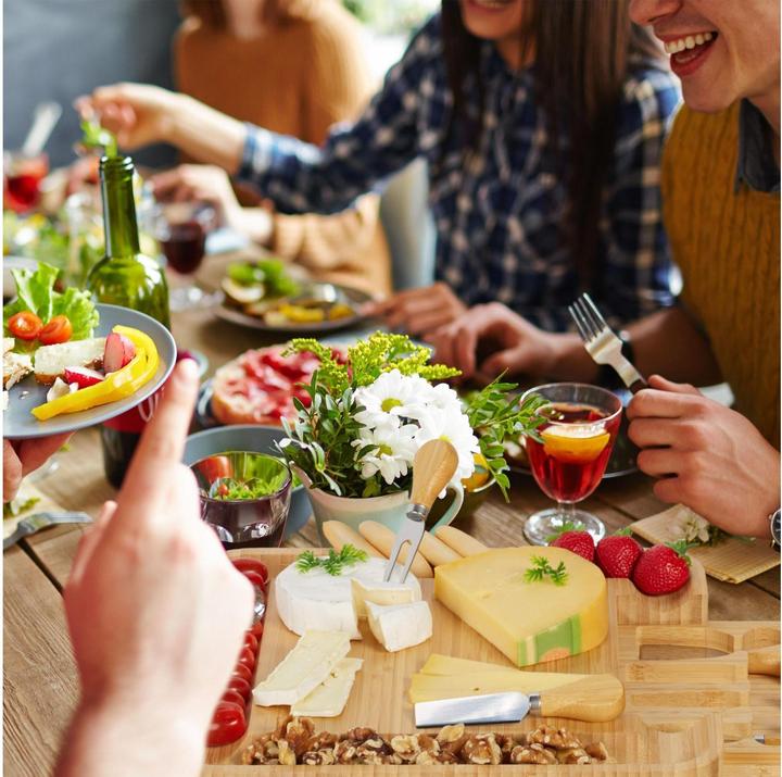 Image du produit Relaxdays Set plateau à fromage
