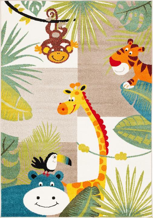 Image du produit Pergamon Kinder Teppich Softstar Kids Tierwelt (80 x 150 cm)