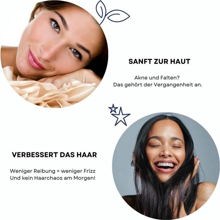 Produktbild Vanessa Beauty Seidenkissenbezug 2er-Set mit Waschbeutel (Kopfkissenbezug, 50 x 70 cm)