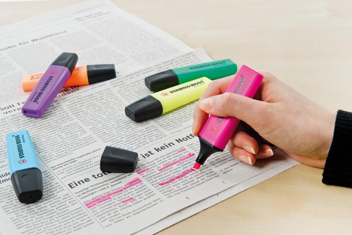 Actual product image STABILO BOSS ORIGINAL highlighter (Yellow, 5 mm, 1 x)