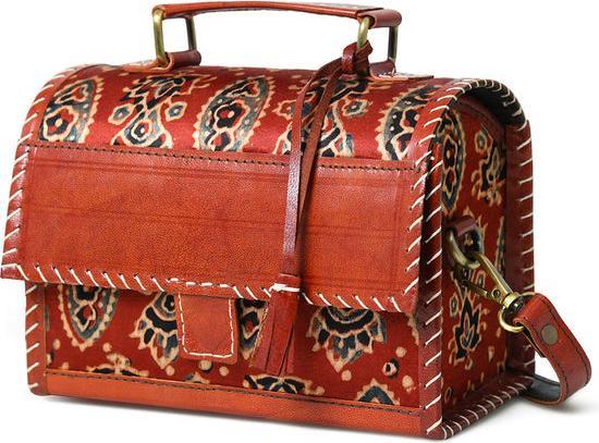 Immagine prodotto Only-Bags.Store Borsa a tracolla Ajrakh mistica marrone