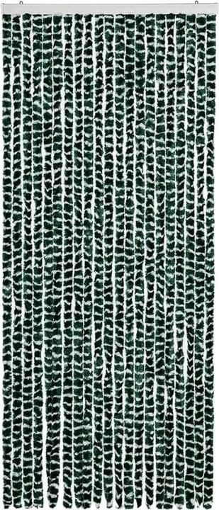 Produktbild VidaXL Fliegenvorhang Insektenschutz Türvorhang Fadenvorhang Grün Weiss Chenille (56 x 200 cm)