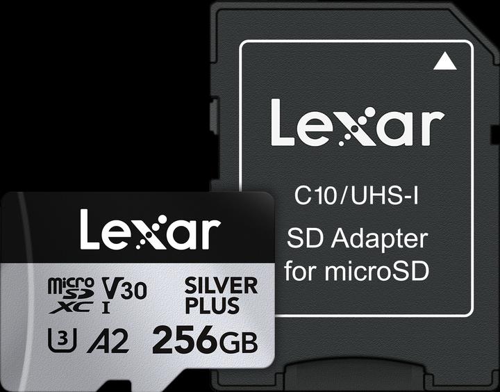 Image du produit Lexar Professional Silver Plus (256 Go, microSDXC, U3, UHS-I)