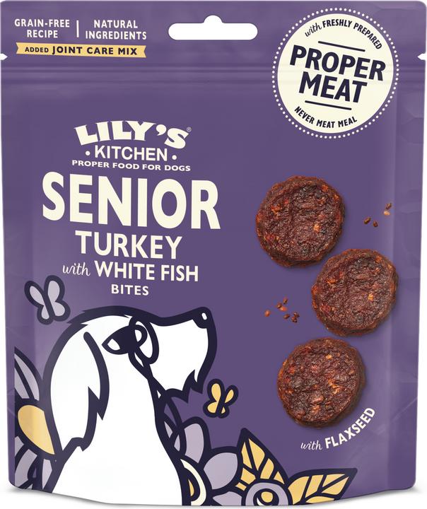 Lily's Kitchen Snack Senior Truthahn & Fisch (Senior, 1 Stk., 75 g)