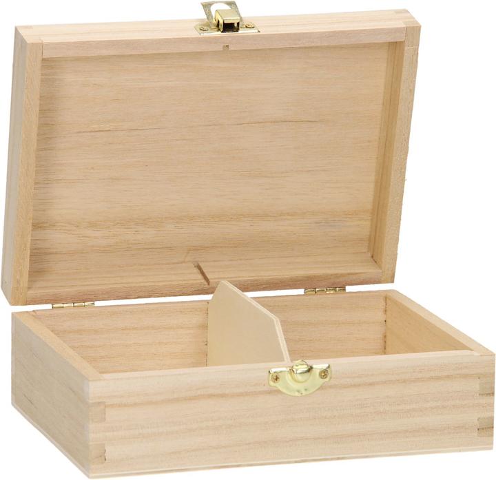Actual product image Playwood Wooden card box with flap lid