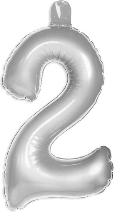Produktbild Folat Nummer Ballon 2 Silber (1 x)