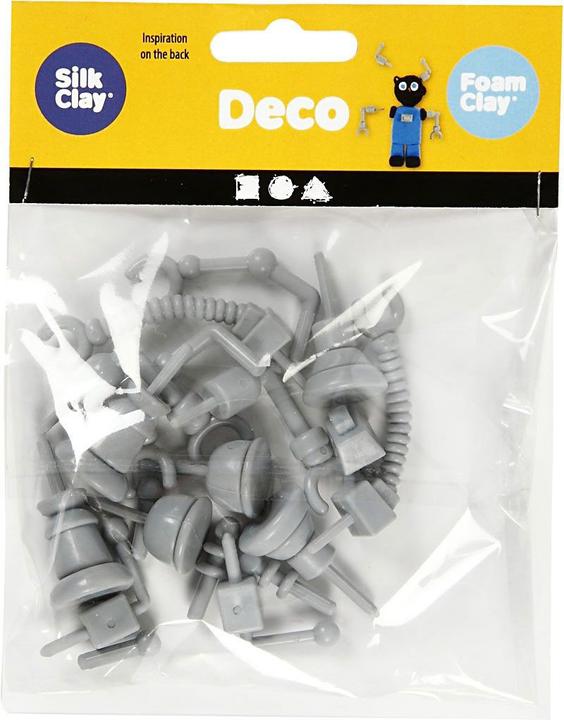 Actual product image Creativ Company Robot Onderdelen Grijs, 19st.