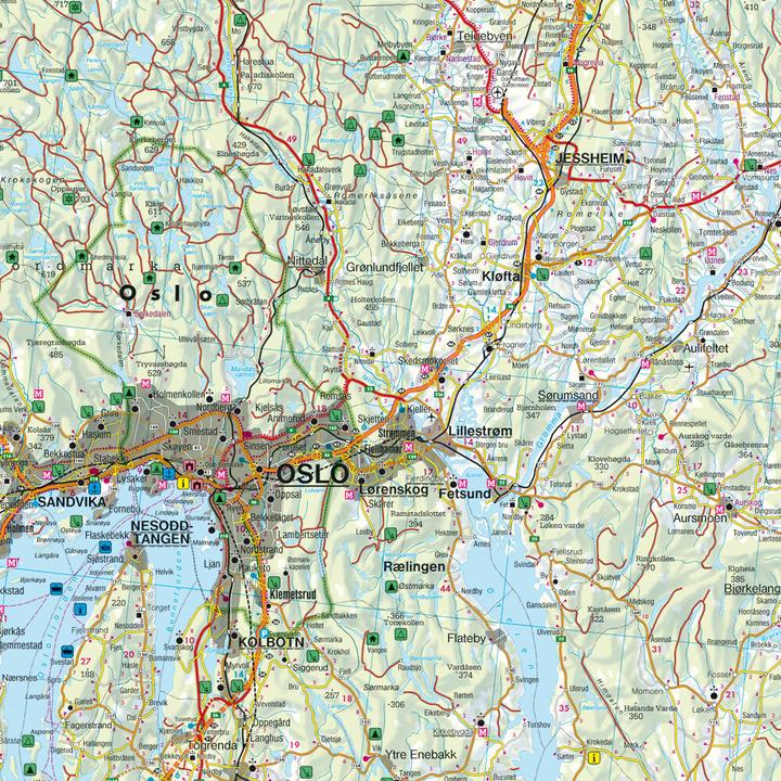 Produktbild Norwegen Süd, Strassen- und Freizeitkarte 1:250.000, freytag & berndt (freytag & berndt, Ungarisch, Slowakisch, Englisch, Norwegisch, Niederländisch, Italienisch, Spanisch, Tschechisch)