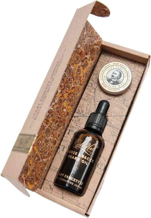 Immagine prodotto Captain Fawcett Capt. Fawcett Care - Ricki Hall Booze & Baccy Beard Oil & Moustache Wax Set
