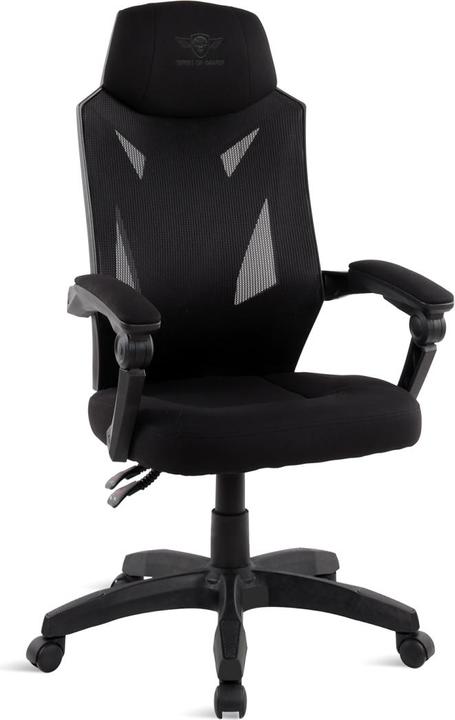 Spirit Of Gamer Chaise Gaming Hellcat Black Tissu noir.