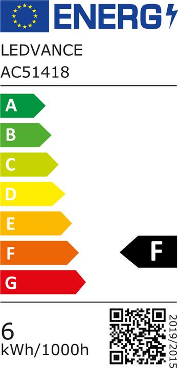 Energie-Label Osram Led Tube (G13, 5.40 W, 585 lm, 1 x, F)
