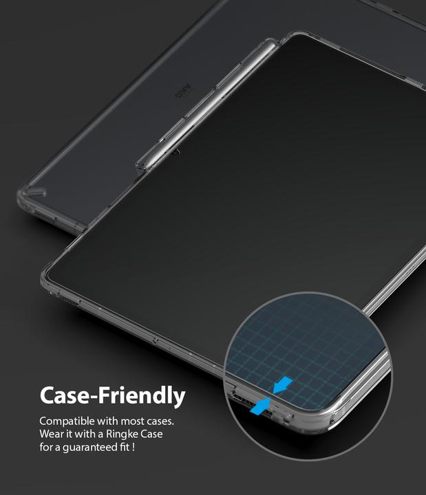 Actual product image Ringke Galaxy Tab S7 Screen Protector Invisible Defender Tempered Glass Transparent (Galaxy Tab S7, S7, S8, S9)