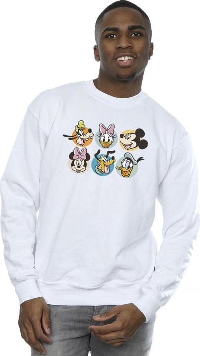 Actual product image Disney Mens Mickey Mouse And Friends Faces Sweatshirt (XL)