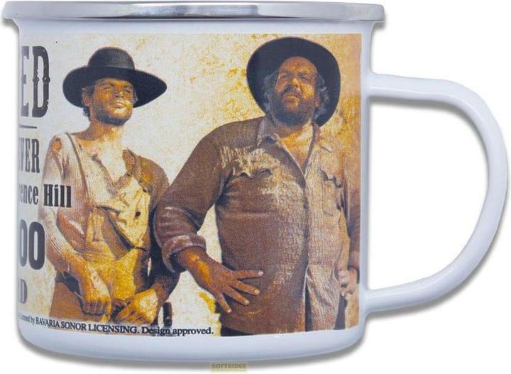 Blechwaren Fabrik Braunschweig Bud Spencer & Terence Hill enamel mug Wanted (500 ml, 1 x)