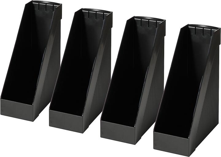 Helit Stand-up bins, extra wide, polystyrene, 4 pieces (A4)