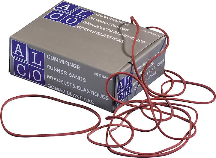 Image du produit Alco Elastiques, caoutchouc naturel, rouge, différentes tailles (1 pcs)