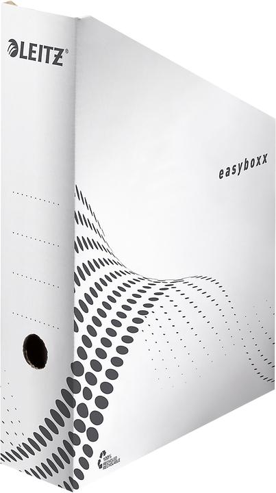 Actual product image Leitz easyboxx 6140 80 mm, A4, for approx. 700 sheets, upright, grip hole, 25 pieces (A4)