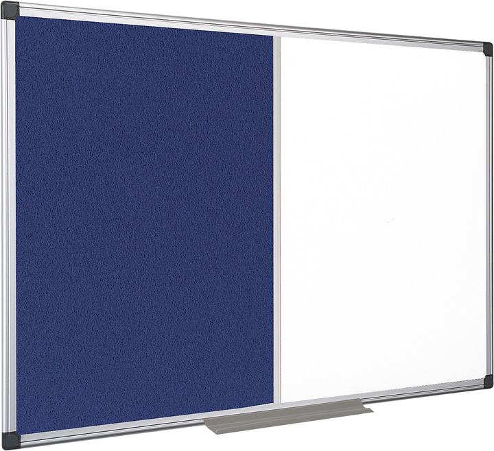 Actual product image Bi-Office Combination board MAYA, combined pinboard and whiteboard, cork or felt, various sizes (Combination board, 150 x 120 cm)