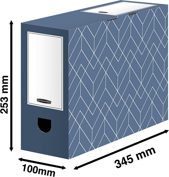 Image du produit Bankers Box Boîte d'archives ® Décor, carton certifié FSC®, pour formats A4, taille et... (A4)