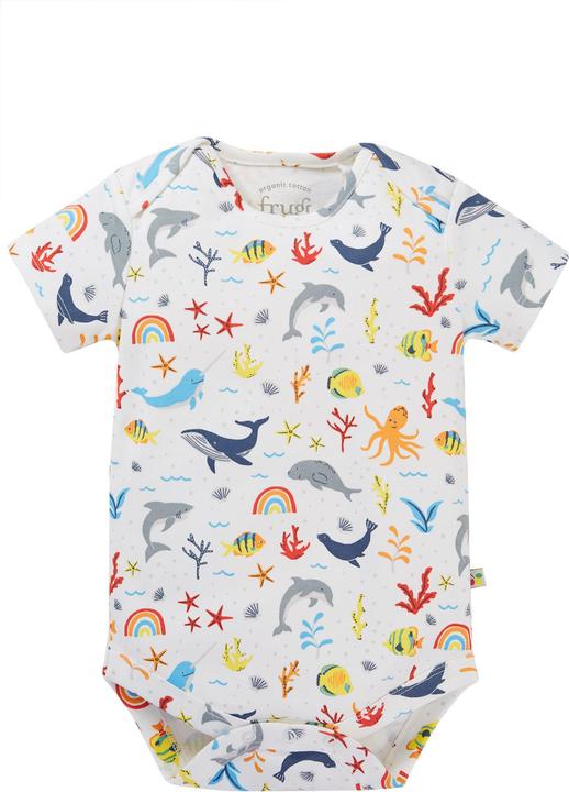 Actual product image Frugi Baby bodysuit 2-pack Rainbow Sea (9, 10, 11, 12)