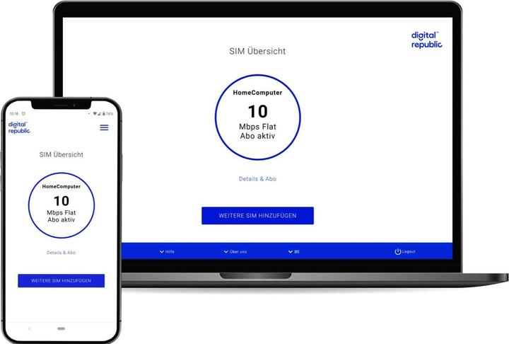 Produktbild Digital Republic SIM-Karte Unlimitiert Internet und Telefonie für 30 Tage