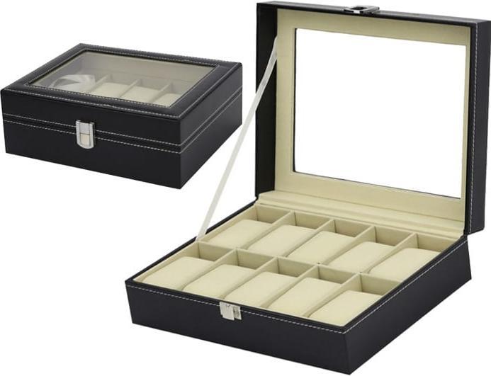 Actual product image Jamb Watch Box 10 Watches Beige