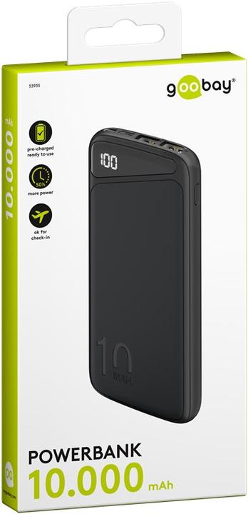 Produktbild Goobay Slimline (10000 mAh, 10.50 W, 50 Wh)