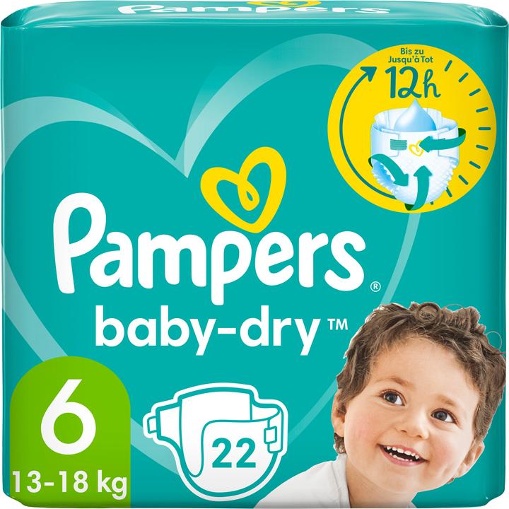 Image du produit Pampers Baby-Dry (Taille 6, Pack, 22 pièce(s))