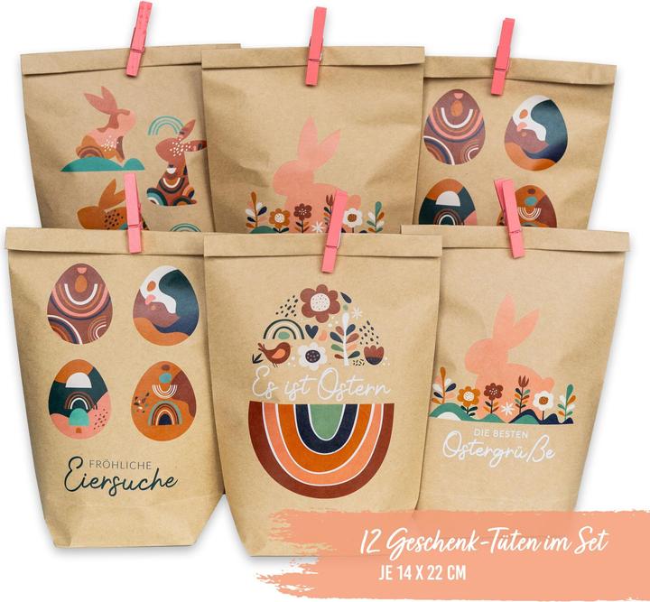 Produktbild Papierdrachen Geschenktüten zu Ostern Set 6 (Geschenktüte, 6 x)